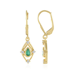 Orecchini in argento con Smeraldo Russo