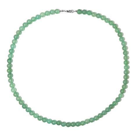 Collar en plata con Aventurina verde