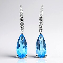 Orecchini in argento con Topazio Marambaia (de Melo)