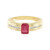 Bemainty Ruby Silver Ring (SAELOCANA)