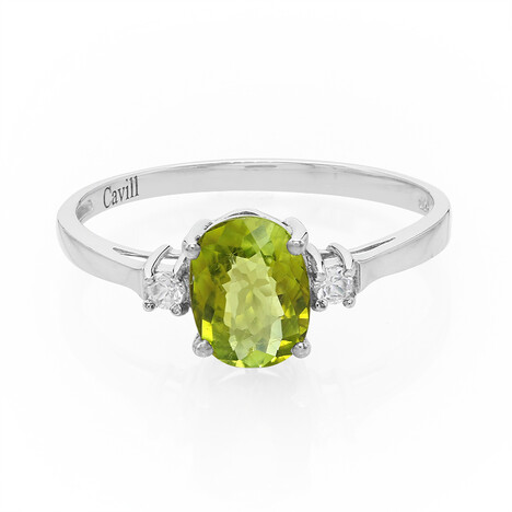 Bague en argent et Tourmaline cuprifère