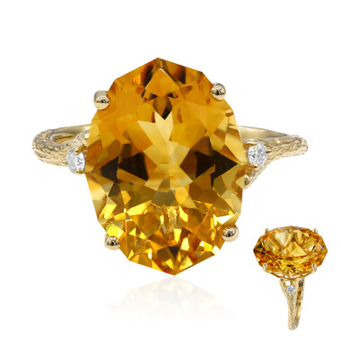 Anello in oro con Citrino (Smithsonian)
