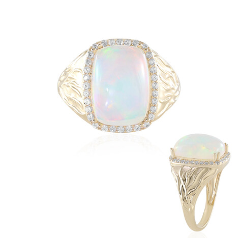 Gouden ring met een AAA Welo-opaal (de Melo)