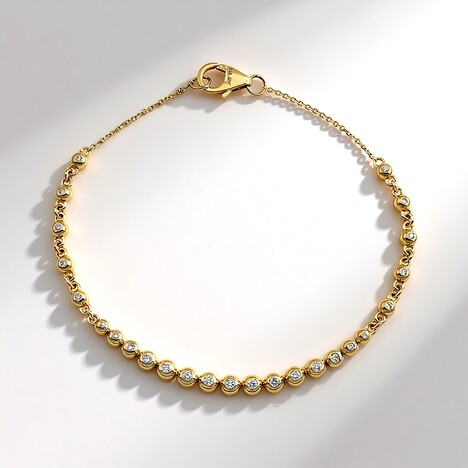 Bracciale in oro con Diamante IF (G) (de Melo Gold)
