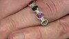 Zilveren ring met Braziliaanse roze toermalijnen (Pallanova)