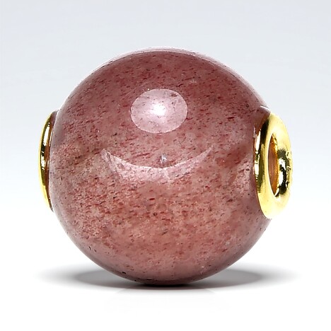 Ciondolo in argento con Quarzo Fragola (MONOSONO COLLECTION)