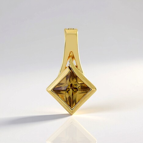 Ciondolo in argento con Zircone Giallo