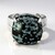 Bague en argent et Obsidienne Flocon-de-Neige