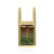 9K Bi Colour Tourmaline Gold Pendant