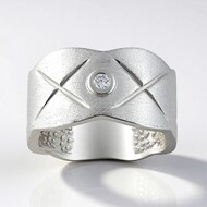 Bague en argent et Diamant I1 (G) (Annette)