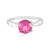 Bague en argent et Topaze rose
