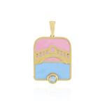 Pendentif en argent et Topaze bleu ciel