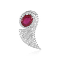 Pendentif en argent et Rubis de Bemainty