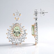 Grüner Amethyst-Silberohrringe (Dallas Prince Designs)