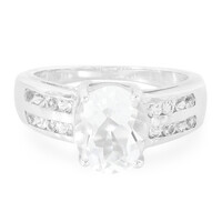 Bague en argent et Pétalite