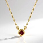 Collana in argento con Rubino Tanzania (de Melo)