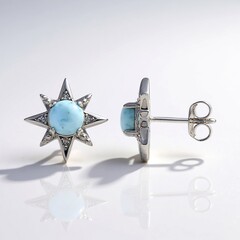 Orecchini in argento con Larimar