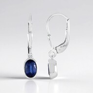 Orecchini in argento con Cianite del Nepal