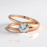 Anello in argento con Zircone (Adela Silber)