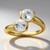 Anello in oro con Quarzo Herkimer (Amanda Adkins)