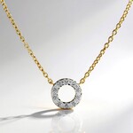 Collana in argento con Diamante VS1 (G) (Annette)