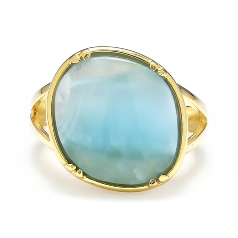 Anello in argento con Larimar