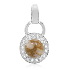 Pendentif en argent et Quartz Dinosaure