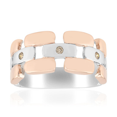 I1 Argyle-Rose de France-Brillant-Silberring (Annette)