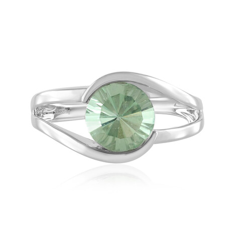 Grüner Fluorit-Silberring