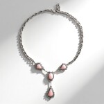 Collana in argento con Opale Rosa (Desert Chic)