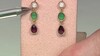Pendientes en plata con Rodolita frambuesa