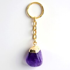 Accessorio in acciaio inossidabile con Ametista
