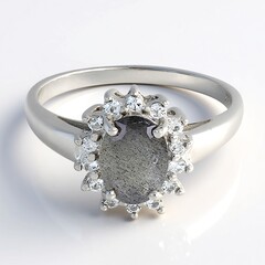 Anello in argento con Labradorite