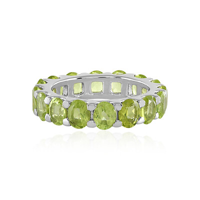 Anillo en plata con Peridoto