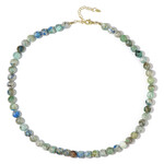 Chrysokoll-Silberhalskette