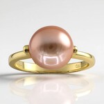 Anello in argento con Perla Ming (TPC)