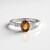 Anello in argento con Zircone Champagne