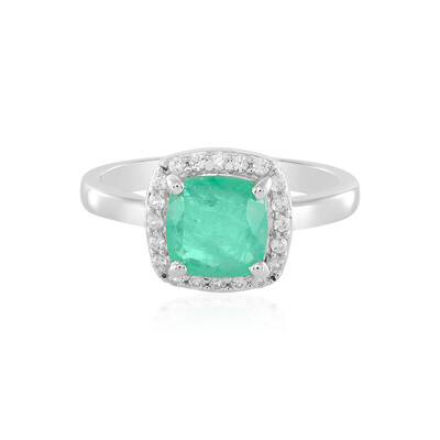 Anello in argento con Smeraldo Russo