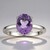 Anello in argento con Ametista