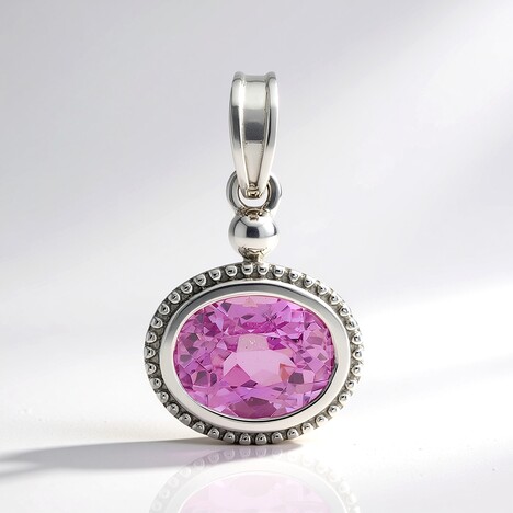 Ciondolo in argento con Kunzite (Pallanova)