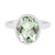 Zilveren ring met een groene amethist (MONOSONO COLLECTION)