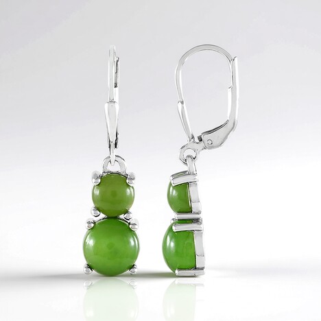 Orecchini in argento con Giada Canadese