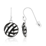 Zilveren oorbellen met zirkonen