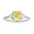 Gelber SI2 Brillant-Goldring (CIRARI)