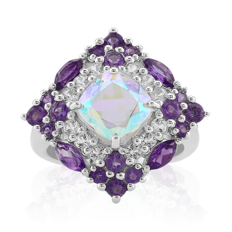 Mondlicht-Quarz-Silberring