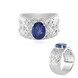 Anillo en plata con Cianita de Nepal