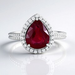 Anello in argento con Rubino Bemainty
