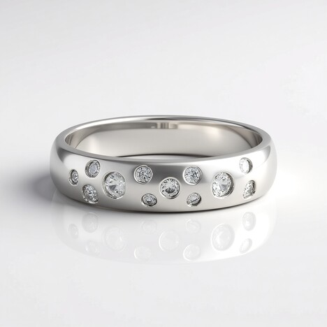 Bague en argent et Zircon