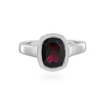 Zilveren ring met een Indische Granaat (MONOSONO COLLECTION)