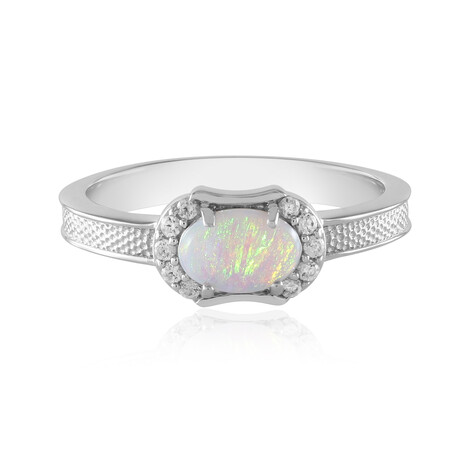 Australischer Opal-Silberring
